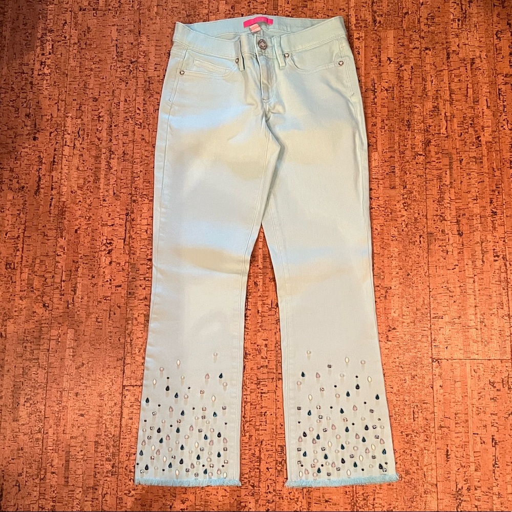 Woman’s size 2, Lilly Pulitzer turquoise jeans